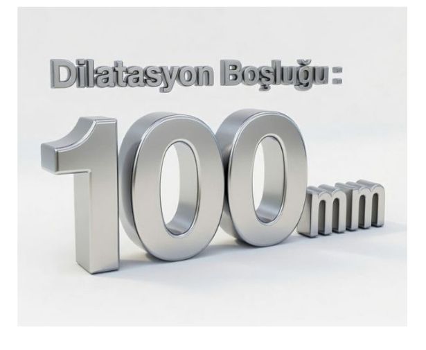 100 mm DİLATASYON BOŞLUKLARI İÇİN ZEMİN DİLATASYON PROFİLLERİ